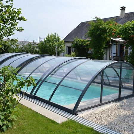 Au Coeur Du Bien-Etre, Chalet Avec Piscine Chauffee Et Couverte, Spa, Sauna, Massages Monteaux Exteriör bild
