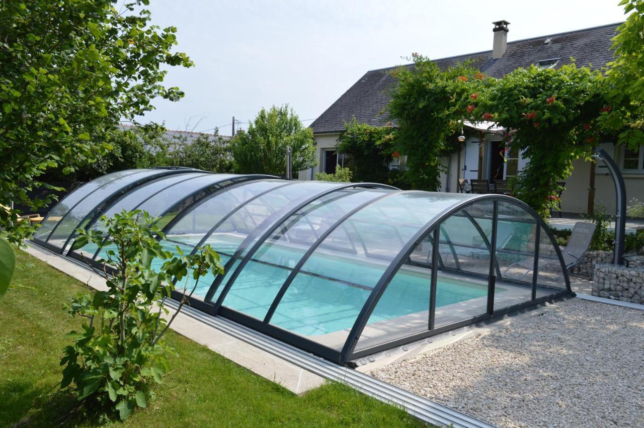 Au Coeur Du Bien-Etre, Chalet Avec Piscine Chauffee Et Couverte, Spa, Sauna, Massages Monteaux Exteriör bild