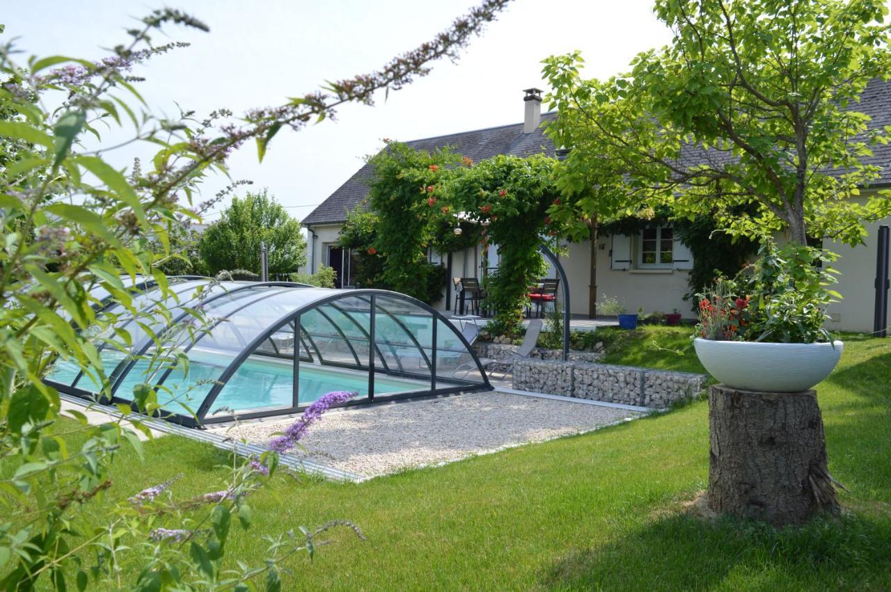 Au Coeur Du Bien-Etre, Chalet Avec Piscine Chauffee Et Couverte, Spa, Sauna, Massages Monteaux Exteriör bild